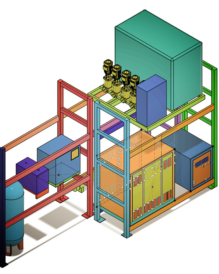 a low GWP high temperature heat pump integrated into a glycol system designed and engineered by The Engine Room